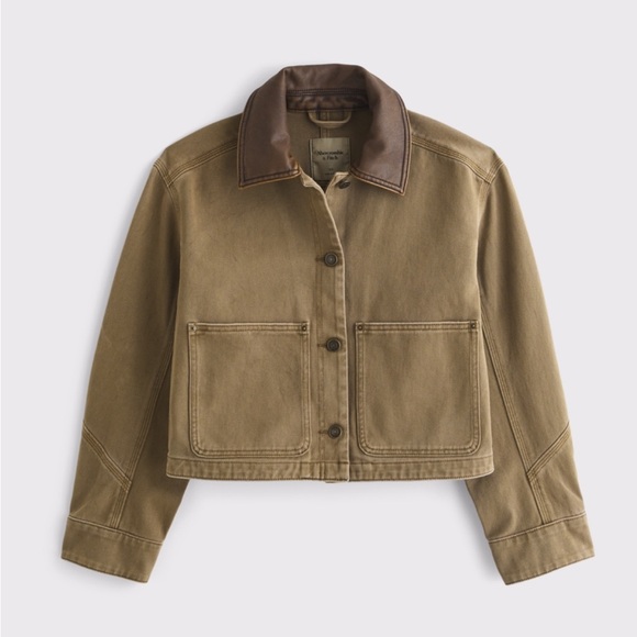 Abercrombie & Fitch Short Twill Barn Jacket - Picture 4 of 5
